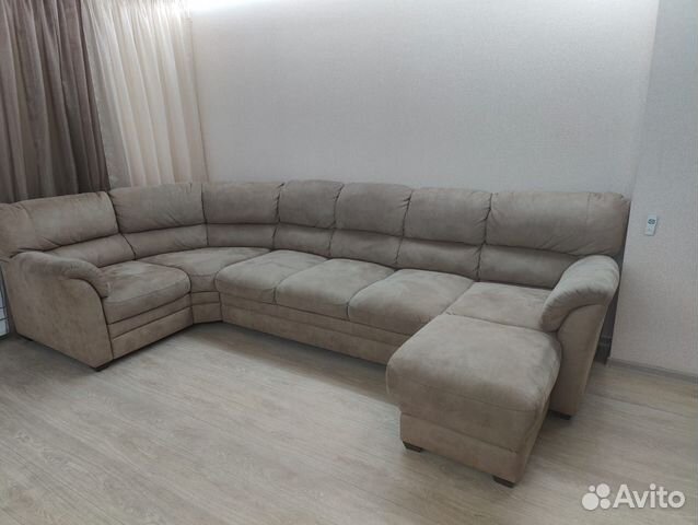 Большой угловой диван модульный , ширина 350, глубина 190, высота 90 ...