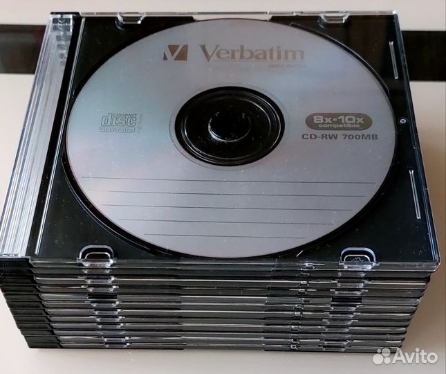 Перезаписываемые CD-RW 700mb TDK, Verbatim
