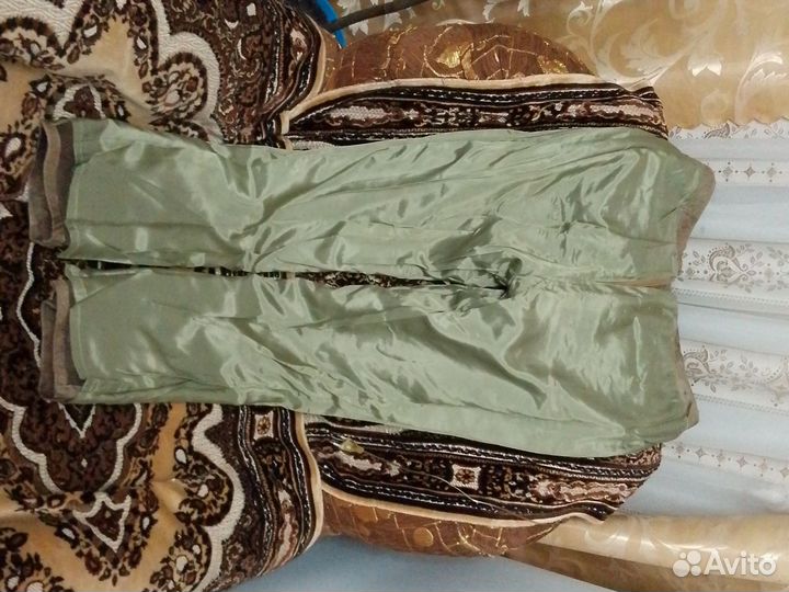 Натуральные кожаные брюки 46 р