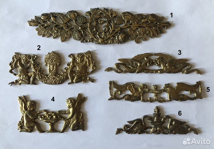 Накладки для мебели/интерьера бронза