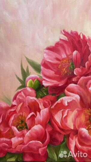 Современная Картина масло Пионы