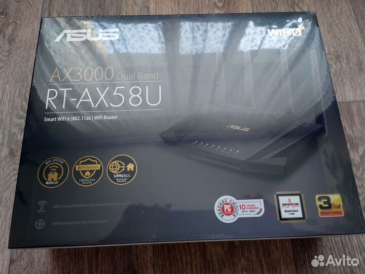 Wi-Fi роутер asus RT-AX58U