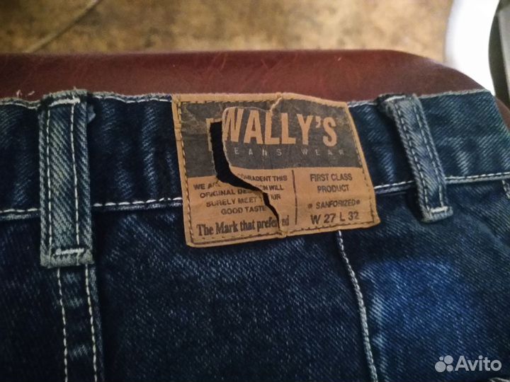 Джинсы wally'S, на “болтах”, W27 L32