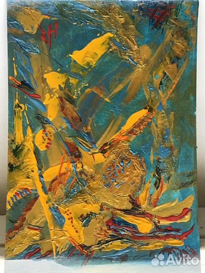 Картина акрил абстракция