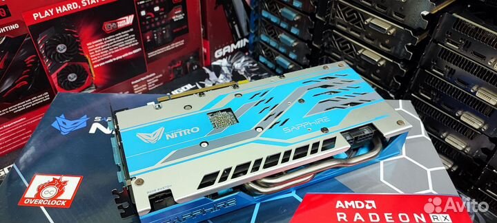 Видеокарта rx590 sapphire nitro+ 8GB samsung
