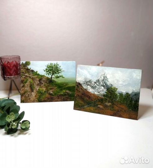 Картины маслом Горные пейзажи Небольшие картины