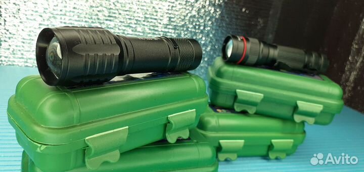 Мощный Фонарь Police в кейсе c Zoom 3 режима Мини