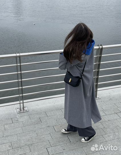 Пальто женское серое весна-осень 42-44 deplace