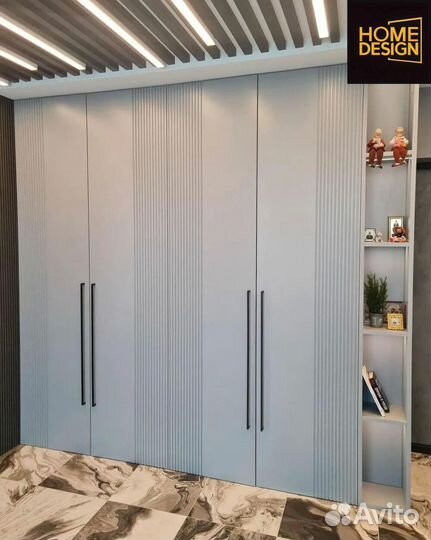 Шкаф распашной с фрезерованными фасадами