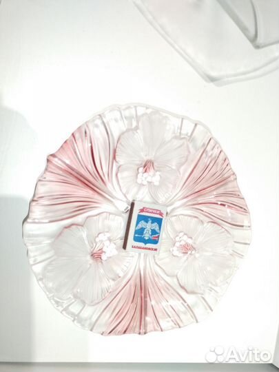 Блюдо фруктовница салатница стекло