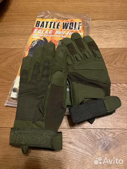 Тактические перчатки с мягкими вставками