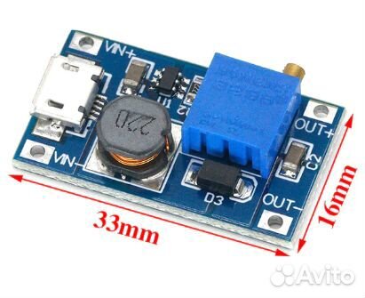 Модуль питания MB102, MT3608, SX1308, AMS1117
