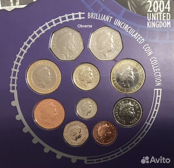 Памятная коллекция монет 2004 г. (Англия)