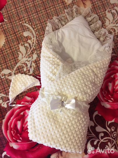 Конверт зимний на выписку отличное состояние