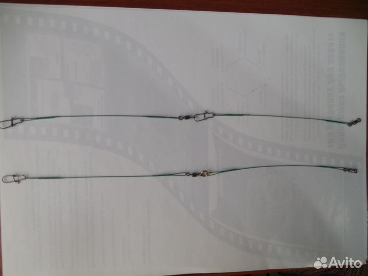 Поводок рыболовный 100шт