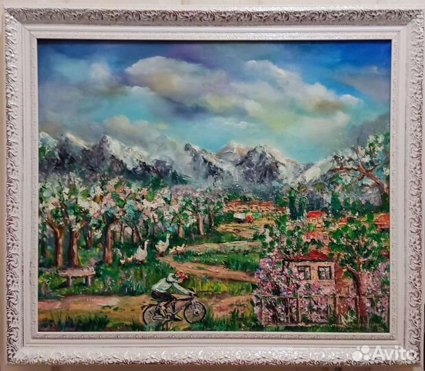 Картина маслом на холсте пейзаж