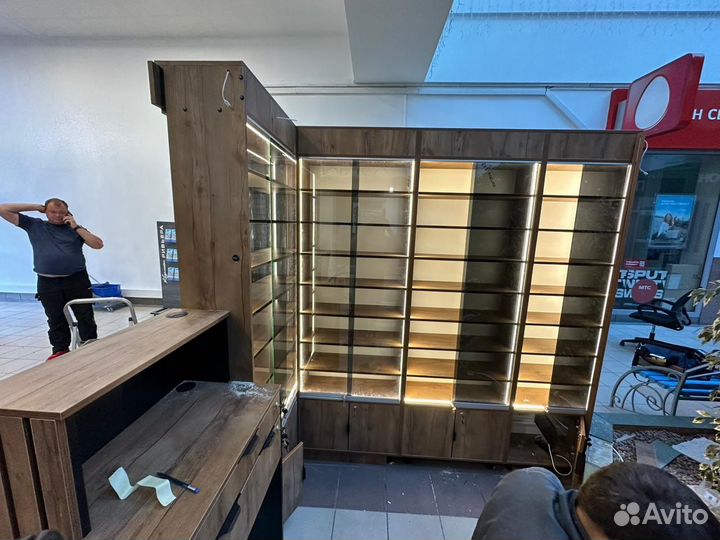 Кальянная. Мебель, подсветка, реклама