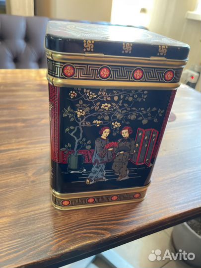 Жестяная банка для хранения чая и круп 1кг(чая)
