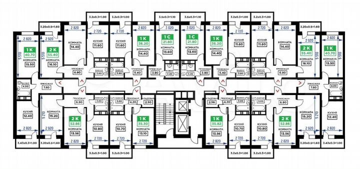 1-к. квартира, 41 м², 14/19 эт.