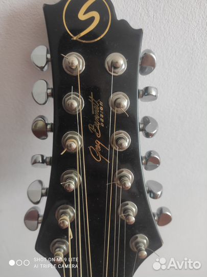 Электроакустическая 12 струнная гитара