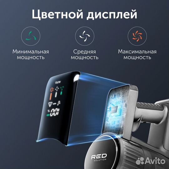 Пылесос red solution v3080 серый