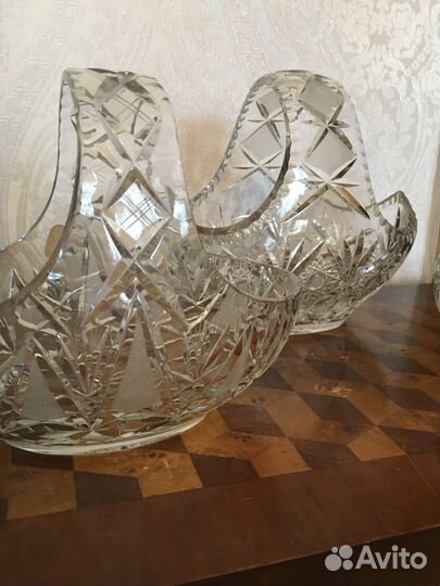 Вазы хрусталь ГДР 1962 года