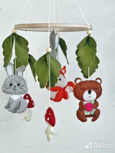 Мобиль на кроватку лесной