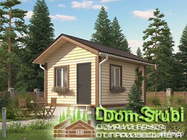 Грязовец. Хорошая надёжная Баня из бруса Б-4 (4х5)