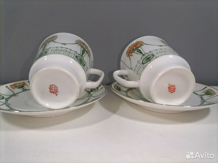 Кофейная пара лфз костяной фарфор