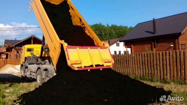 Плодородный грунт, торф, чернозем, почвогрунт с до