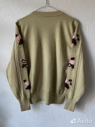 Винтажный свитер ручная работа