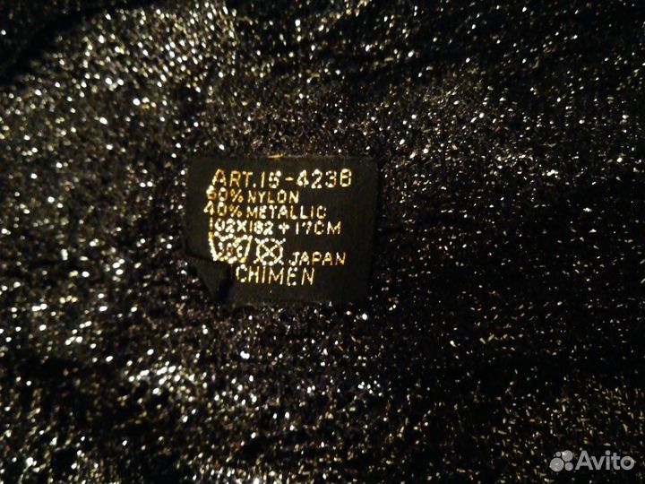 Косынка с люрексом винтаж Япония