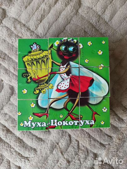 Детские кубики с изображением сказок