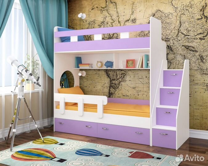 Детская кровать двухъярусная
