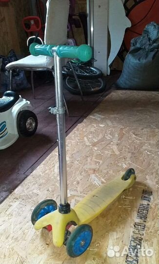 Самокат детский колеса светятся