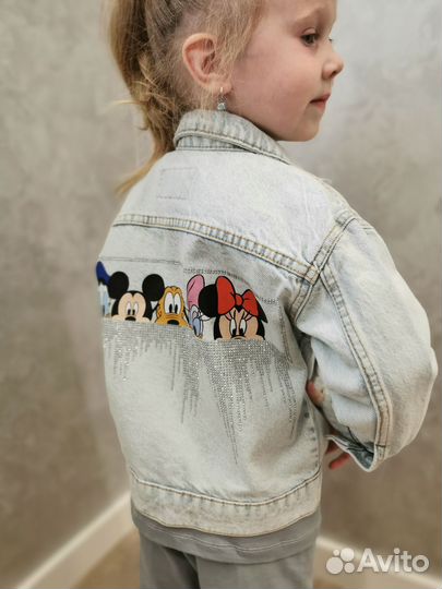 Джинсовая куртка zara для девочки