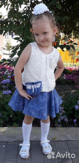 Пакет фирменных вещей для девочки р.98-104