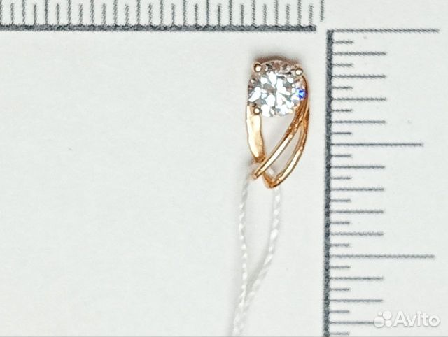 Подвеска с синтетическим камнем Золото