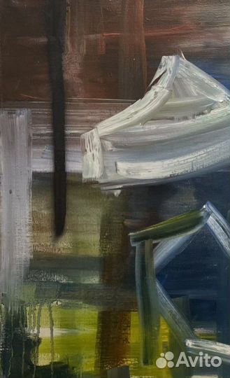 One million of blue flashes, painting