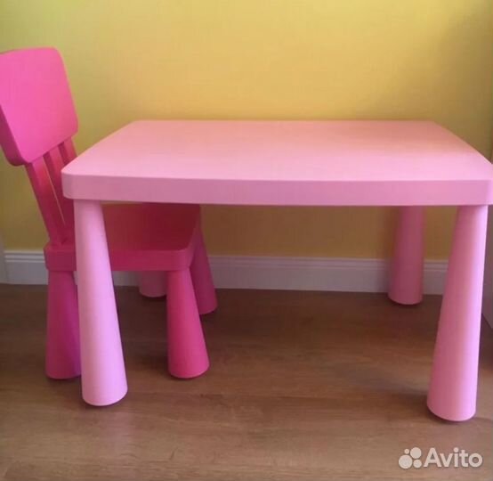Стол и стул детский икея махмут