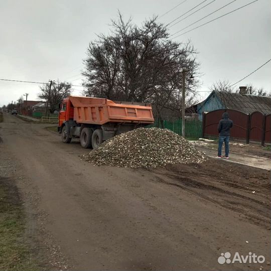 Щебень гравийный с доставкой