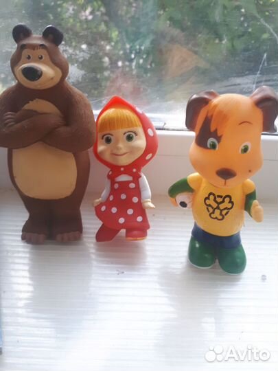 Игрушка Маша Медведь, с Дружком