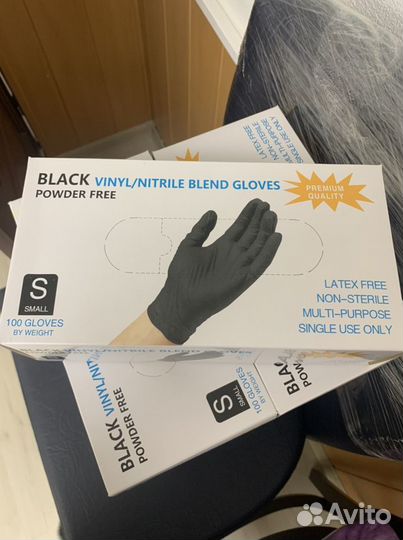 Перчатки нитрил виниловые