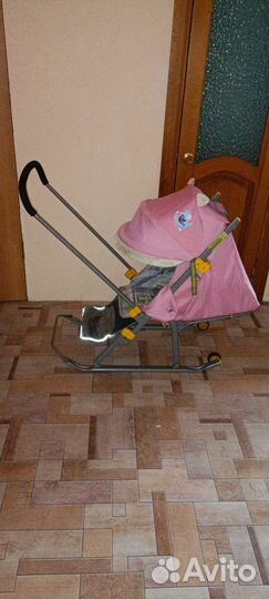 Детские санки коляска