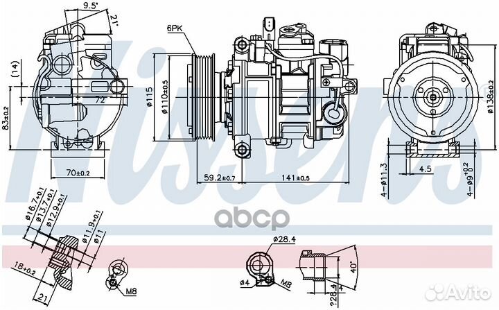 Компрессор кондиционера;audi A 4 / S 4 (B6, B7)