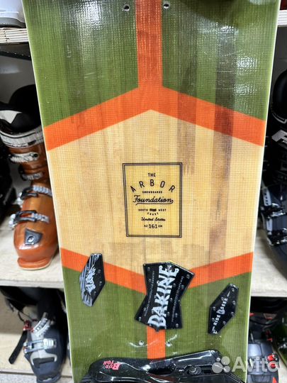 Сноуборд Arbor foundation 161 +Burton custom L