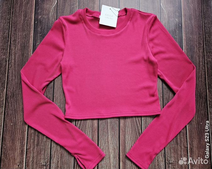 Кроп лонгслив