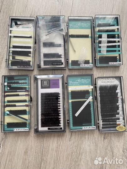 Набор для наращивания ресниц материалы очень много