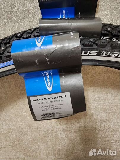 Покрышки schwalbe marathon winter plus 28-1.35-622