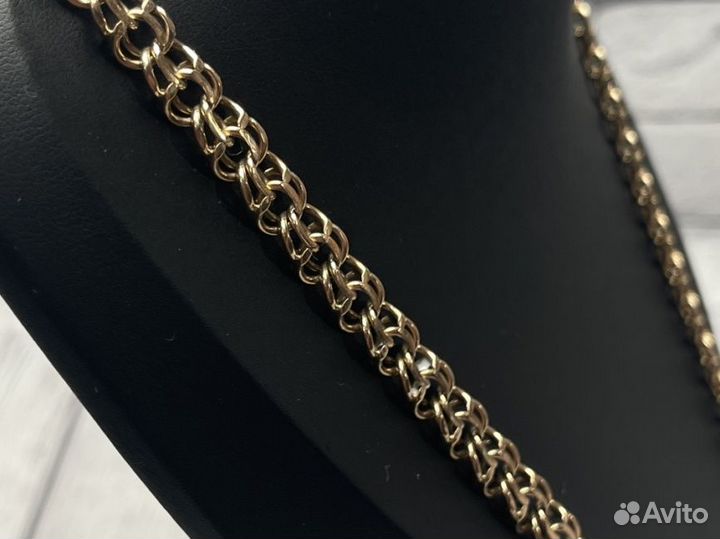 Золотая цепь 585 пробы массой 61.5 грамма (64см)